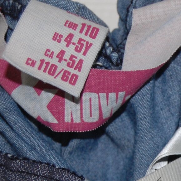 H&M Girls 4-5Y Denim Tiered Sun Dress, 100% Cotton - Picture 6 of 7